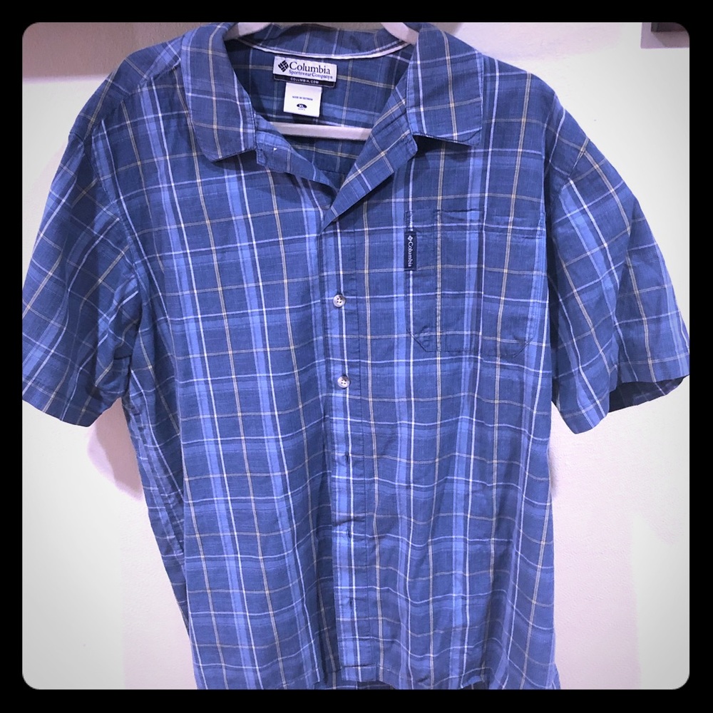 LIKE NEW! Columbia button short sleeve shirt